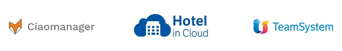 Hotel in Cloud Ciaomanager TeamSystem loghi